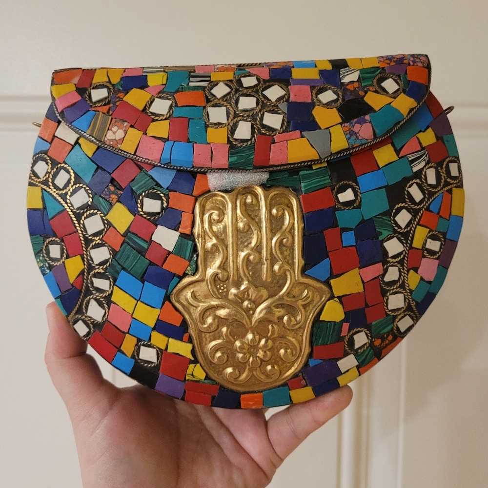 Ramla Mosaic Hamla Gold Purse
